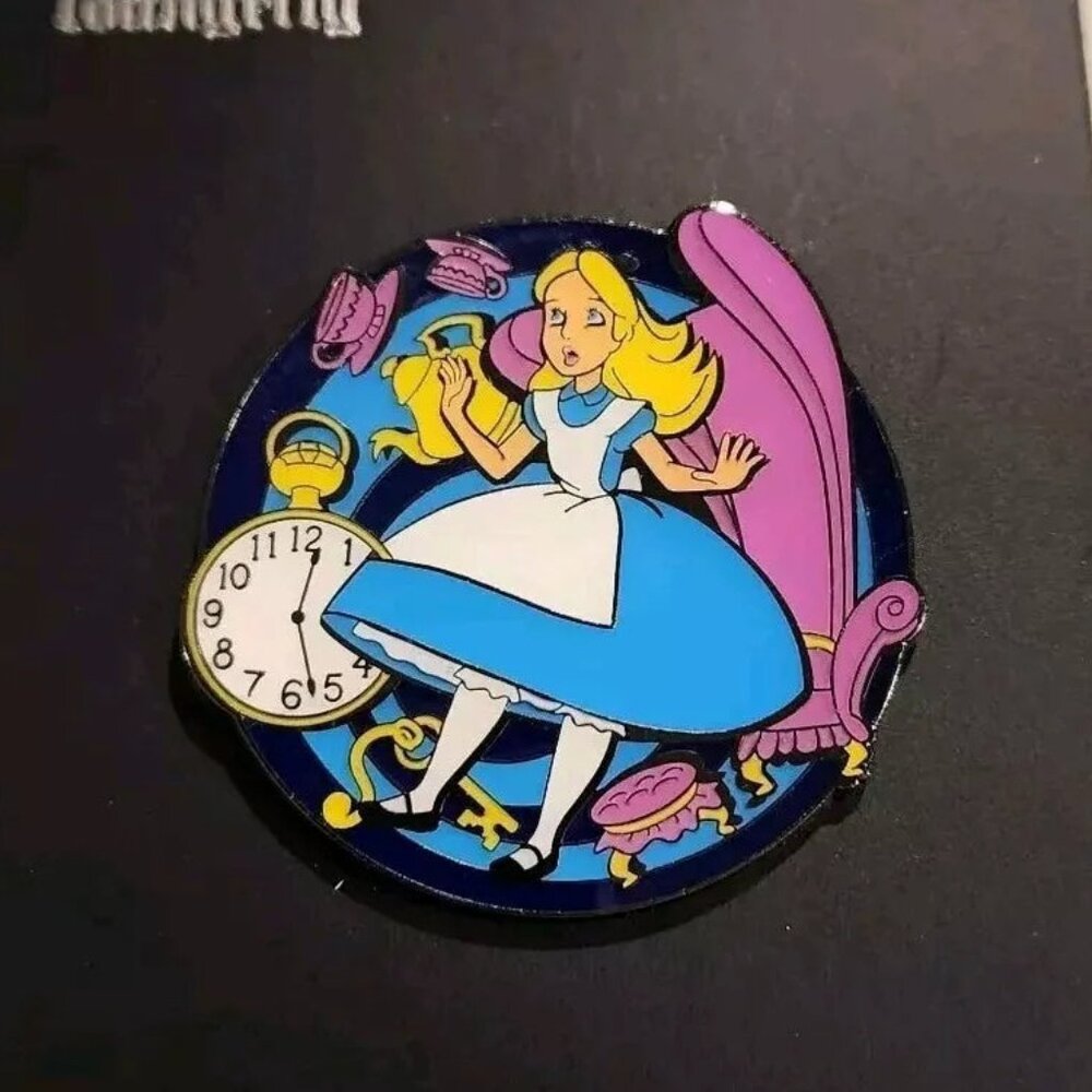 Loungefly Disney Alice in Wonderland Alice Falling Enamel Pin NEW